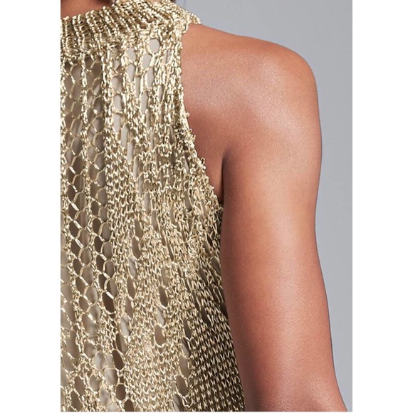 Never Worn -Metallic Finish Crochet Dress - Picture 6 of 10